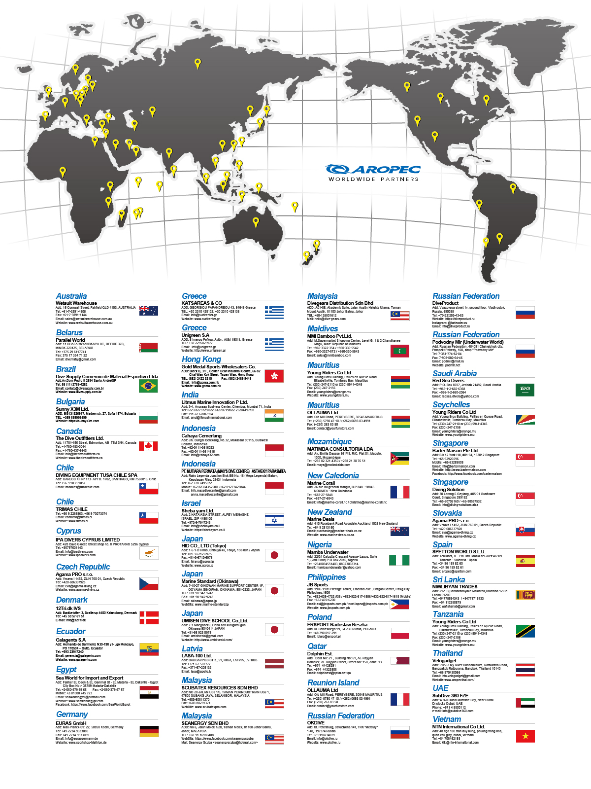 WORLDWIDE PARTNERS 全球經銷商